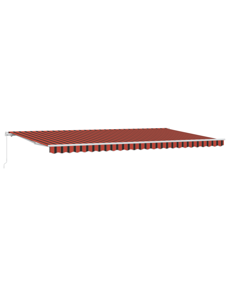 Tenda Retrattile Arancione e Marrone 600 x 300 cm Tessuto