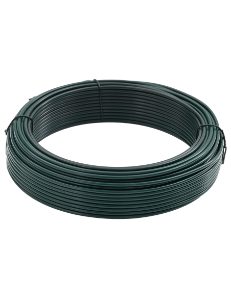 Filo di recinzione Verde 33 m Acciaio rivestito in PVC