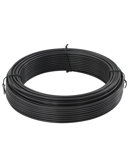 Filo di recinzione Antracite 80 m Acciaio rivestito in PVC