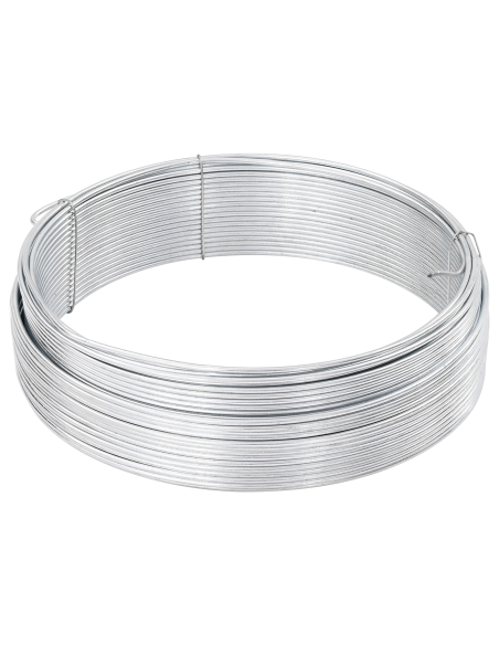 Filo di recinzione Argento 33 m Cavo zincato a caldo immersione