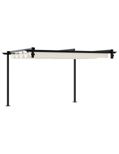 Gazebo Crema 300 x 300 x 200 cm Poliestere