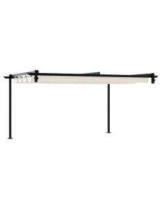 Gazebo Crema 400 x 300 x 200 cm Poliestere