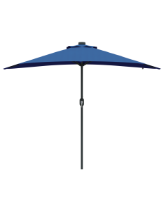 Ombrello da giardino Azzurro 294 x 150 x 223 cm 2