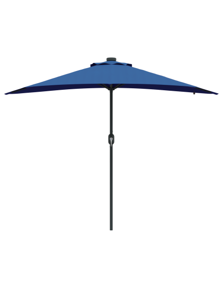 Ombrello da giardino Blu 294 x 150 x 223 cm Tessuto