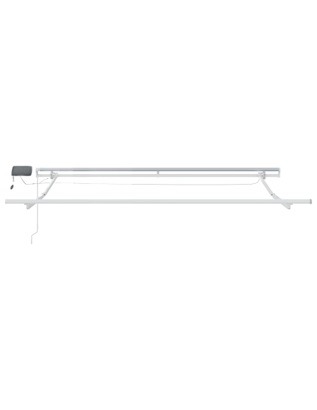 Tenda Retrattile Blu e bianco 3.5 x 2.5 m Tessuto e metallo