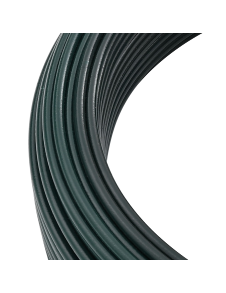 Filo di recinzione Verde 33 m Acciaio rivestito in PVC