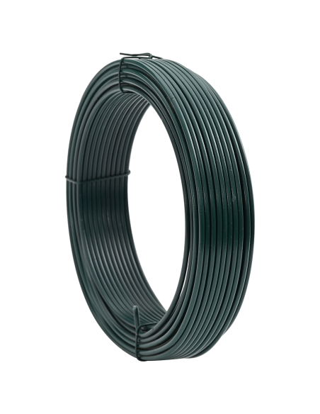 Filo di recinzione Verde 33 m Acciaio rivestito in PVC