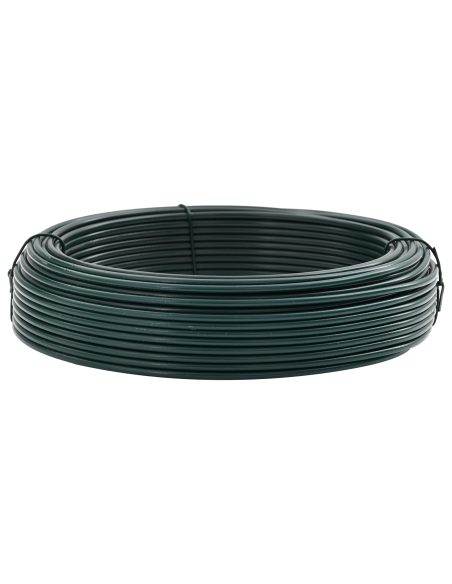 Filo di recinzione Verde 33 m Acciaio rivestito in PVC