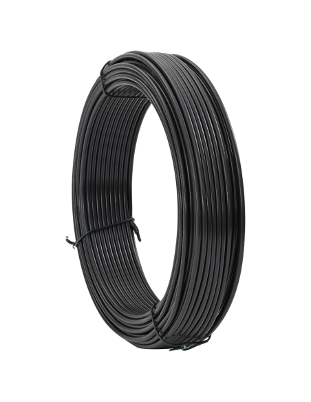 Filo di recinzione Antracite 80 m Acciaio rivestito in PVC