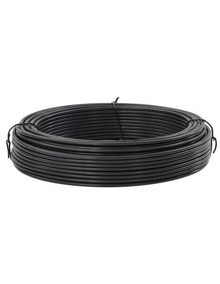 Filo di recinzione Antracite 80 m Acciaio rivestito in PVC