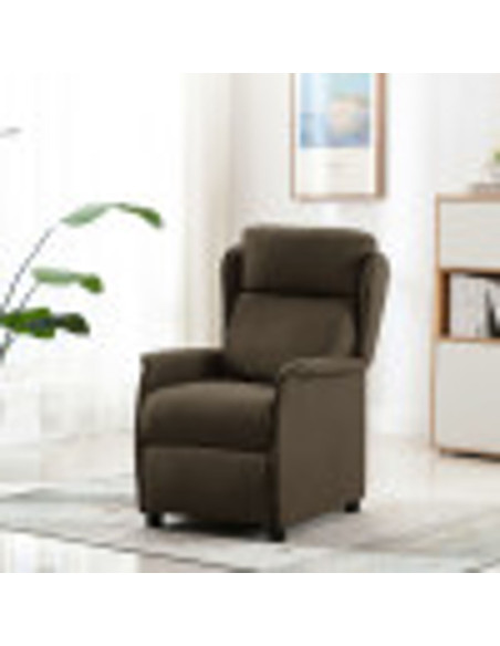 Poltrona Recliner  Marrone 67,5x93,5x101,5 cm Tessuto