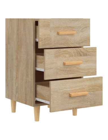 Comodino Rovere Sonoma 40x40x66 cm in Legno Multistrato