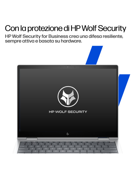 HP EliteBook 8 Flip G1i AI Intel Core Ultra 7 255U Ibrido (2 in 1) 33,8 cm (13.3") Touch screen WUXGA 32 GB LPDDR5x-SDRAM 1 TB S