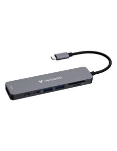 Verbatim 32158 hub di interfaccia USB 3.2 Gen 1 (3.1 Gen 1) Type-C 5000 Mbit/s Grigio