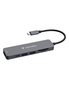 Verbatim 32156 hub di interfaccia USB 3.2 Gen 1 (3.1 Gen 1) Type-C 5000 Mbit/s Grigio