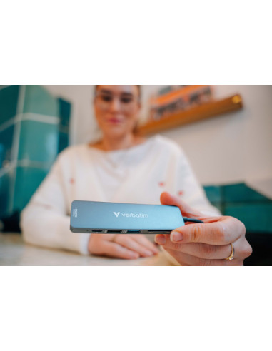 Verbatim 32156 hub di interfaccia USB 3.2 Gen 1 (3.1 Gen 1) Type-C 5000 Mbit/s Grigio