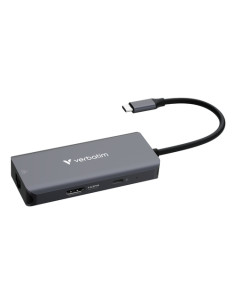 Verbatim 32157 hub di interfaccia USB 3.2 Gen 1 (3.1 Gen 1) Type-C 5000 Mbit/s Grigio