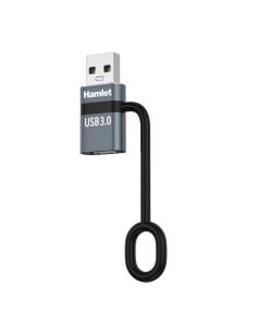 ADATTATORE USB M USBC F + FERMACAVO