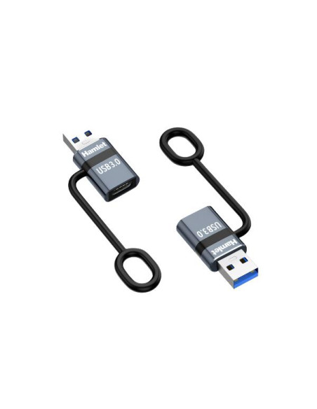 ADATTATORE USB M USBC F + FERMACAVO
