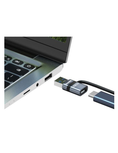 ADATTATORE USB M USBC F + FERMACAVO