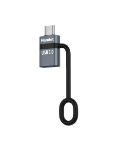 ADATTATORE USBC M USB F + FERMACAVO