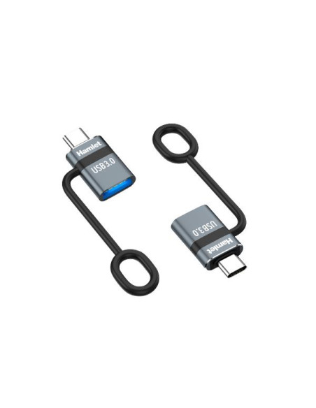 ADATTATORE USBC M USB F + FERMACAVO