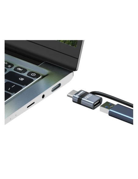 ADATTATORE USBC M USB F + FERMACAVO