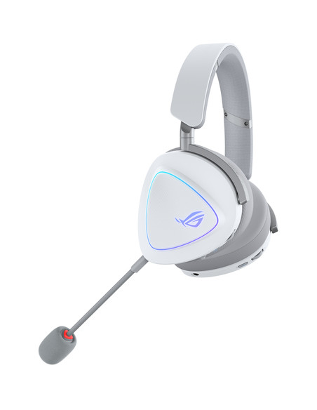 ASUS ROG Delta II Auricolare Con cavo e senza cavo A Padiglione Gaming USB tipo-C Bluetooth Bianco