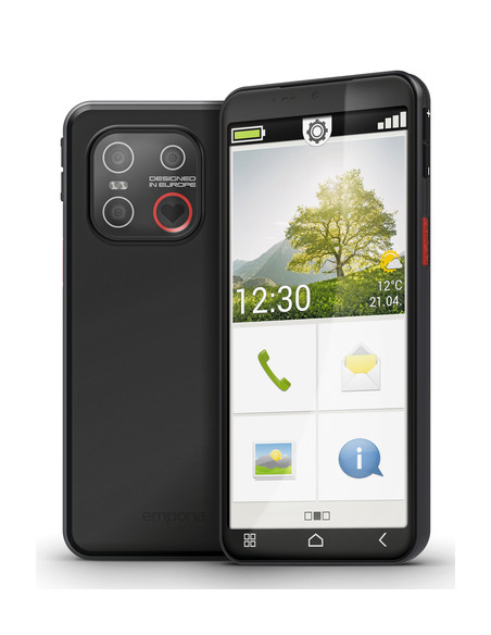 Emporia emporiaSMART.7lite 13,8 cm (5.45") SIM singola Android 15 4G USB tipo-C 6 GB 128 GB 3500 mAh Nero