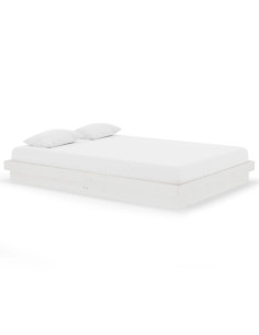 Giroletto Bianco in Legno Massello 140x200 cm