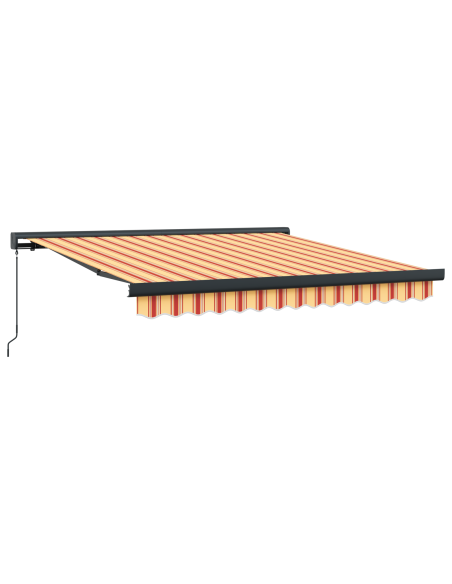 Tendalino Retrattile Manuale Giallo e Arancione 300x250 cm