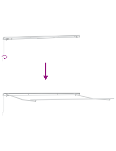 Tenda Retrattile Multicolore 400 × 350 cm 2