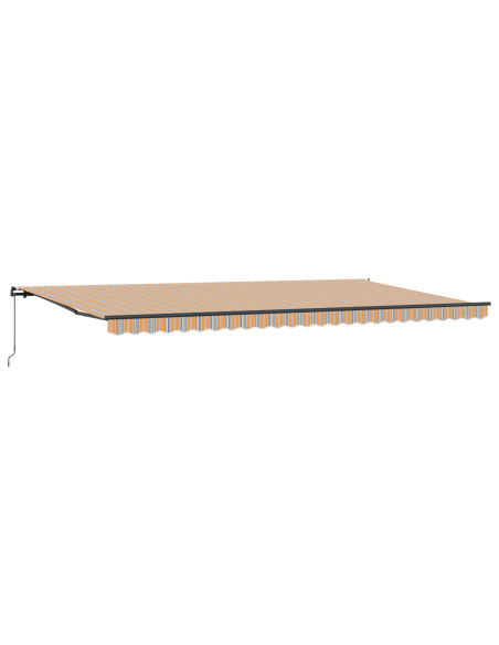 Tenda Retrattile Manuale Multicolore a Righe 600x300 cm