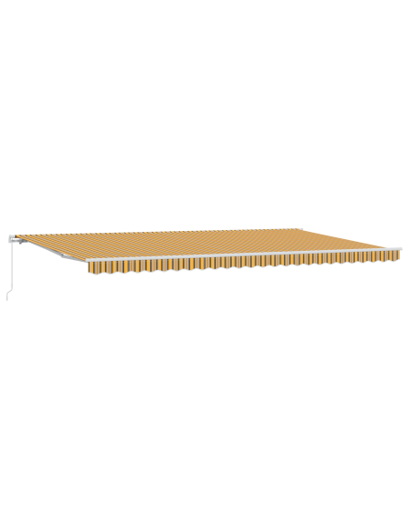 Tenda retrattile manuale a righe multicolore 600x300 cm
