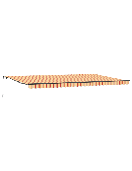Tenda Retrattile Manuale Gialla e Arancione 600x350 cm