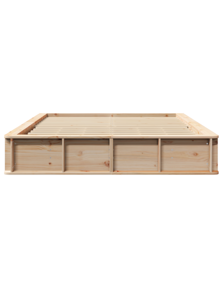 Struttura letto con contenitore alzabile 150x200 cm legno massello pino