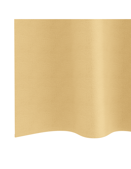 Tende Blackout con Anelli 2 pcs Beige 225 x 140 cm Poliestere