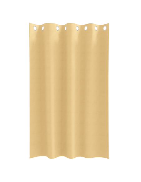 Tende con tende 2 pcs Beige 175 x 140 cm Poliestere