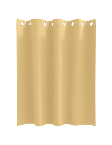 Tende Blackout con Anelli 2 pcs Beige 140 x 140 cm Poliestere