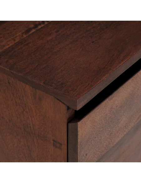 Mobile TV con cassetto marrone ambrato 110 x 30 x 36 cm