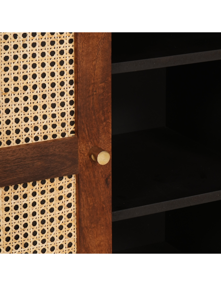 Credenza Marrone 90 x 33,5 x 75 cm Legno di mango massello