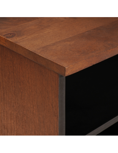 Mobile TV Marrone 100 x 33,5 x 46 cm Legno di mango massello