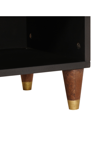 Mobile TV Marrone 100 x 33,5 x 46 cm Legno di mango massello