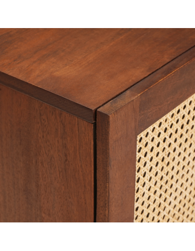 Mobile TV Marrone 80 x 31,5 x 46 cm Legno di mango massello