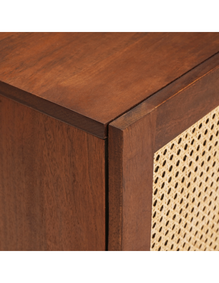 Mobile TV Marrone 80 x 31,5 x 46 cm Legno di mango massello