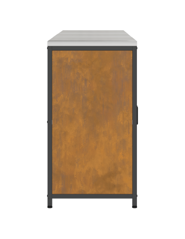 Set di Stoccaggio per Cucina con lo scaffale 3 pcs Ruggine