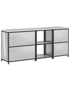 Set di Stoccaggio per Cucina 3 pcs Argento Acciaio zincato 2