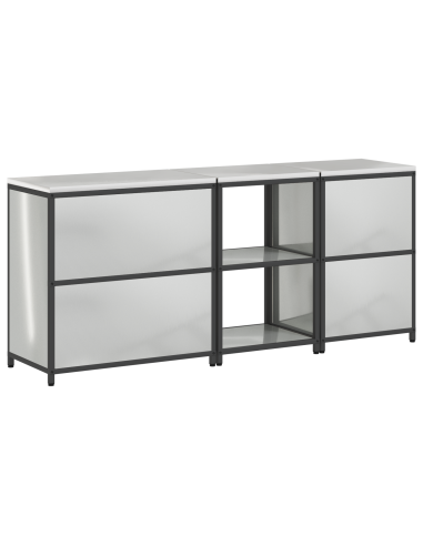 Set di Stoccaggio per Cucina 3 pcs Argento Acciaio zincato