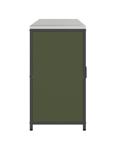 Set di Stoccaggio per Cucina con lo scaffale 3 pcs Verde oliva