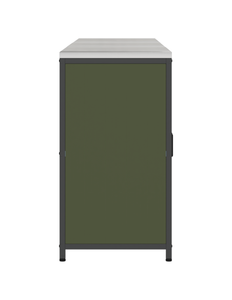 Set di Stoccaggio per Cucina con lo scaffale 3 pcs Verde oliva